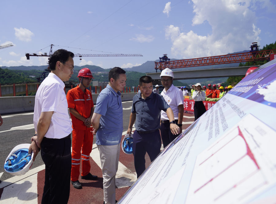 蜀道集團黨委委員、副董事長周黎明一行赴鎮廣公司一線開展安全環保、防汛減災專項檢查暨2022年“夏送清涼”慰問活動1.png